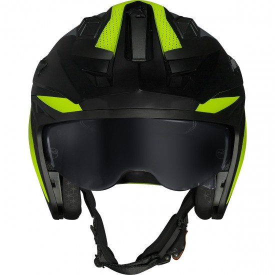 CAPACETE NORISK DARTH II X1 PRETO FOSCO COM AMARELO